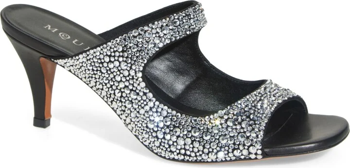 Arc Crystal Slide Sandal
