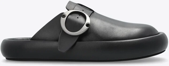 Arc Leather Clog Slides