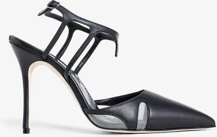 Arcadia 105 Mesh and Leather Pumps