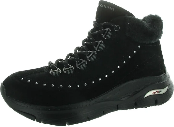 Arch Fit-Goodnight Womens Studded Suede Winter & Snow Boots