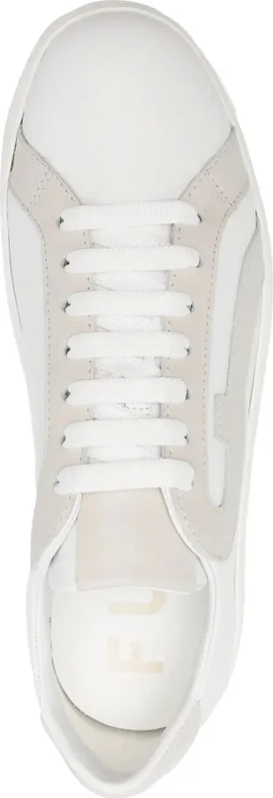 Arch-motif leather sneakers - Image 4