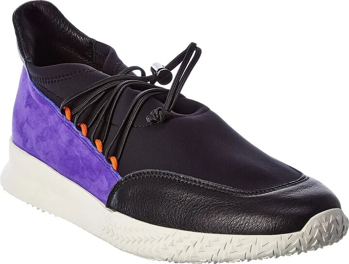 Arche Andy Leather & Suede-Trim Sneaker
