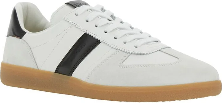 'Archer' White Low Top Sneakers With Logo Lettering On Tongue And Heel And Contrasting Heel In Leather Man - Image 2