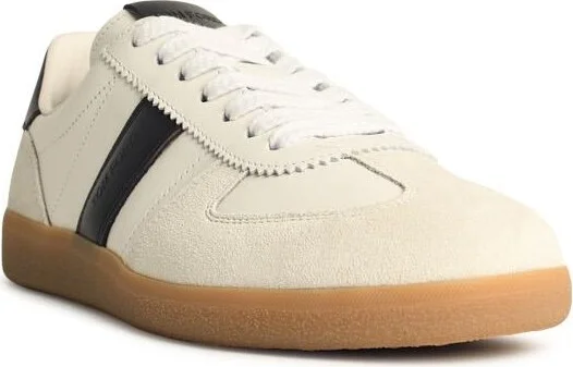 'archer' White Suede Sneakers - Image 2