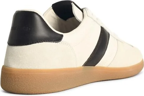 'archer' White Suede Sneakers - Image 3