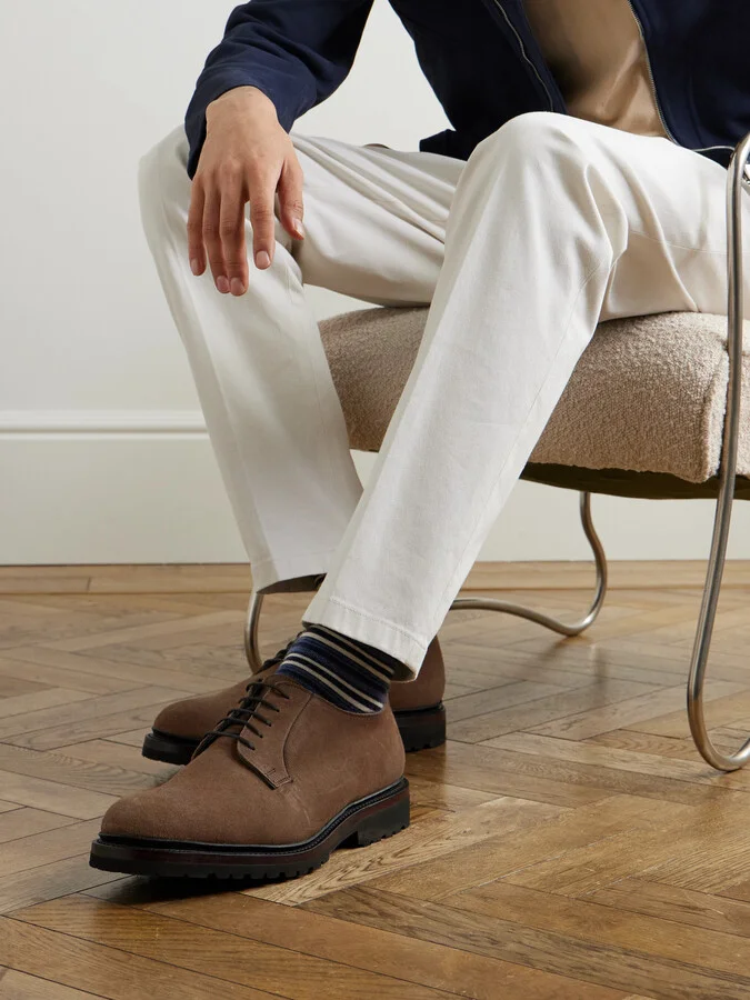 Archie Waxed-Leather Derby Shoes - Image 2