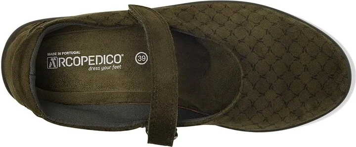 Arcopedico Estrela Women's Flat Shoes Olive : EU 39 (US Women's 8-8.5) M, Nylon/Rubber - Image 2