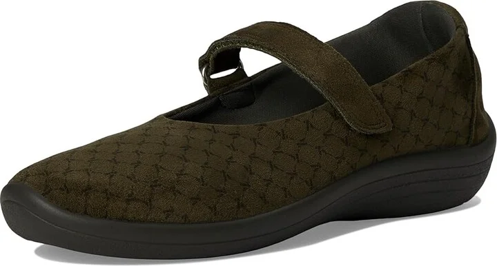 Arcopedico Estrela Women's Flat Shoes Olive : EU 39 (US Women's 8-8.5) M, Nylon/Rubber - Image 5