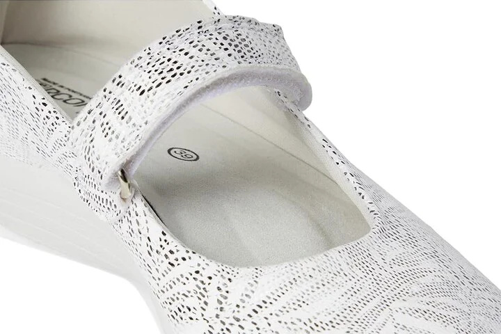 Arcopedico Estrela Women's Flat Shoes White Palm : EU 42 (US Women's 10.5-11) M, Nylon/Rubber - Image 7