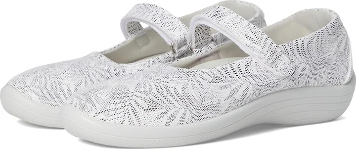 Arcopedico Estrela Women's Flat Shoes White Palm : EU 42 (US Women's 10.5-11) M, Nylon/Rubber