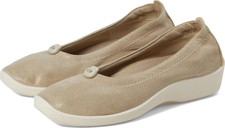 Arcopedico L14 Women's Flat Shoes Taupe Kaleidos : EU 37 (US Women's 6.5) M, Synthetic