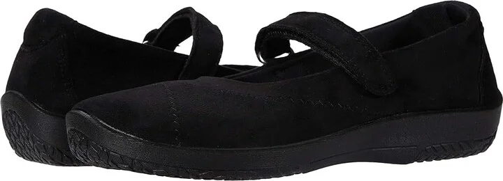 Arcopedico L18 Women's Maryjane Shoes Black Faux Suede : EU 37 (US Women's 6.5) M, Synthetic