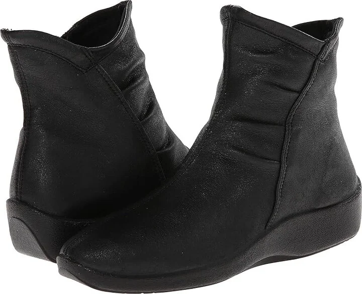 Arcopedico L19 Women's Zip Boots Black : EU 35 (US Women's 4.5-5) M, Suede/Synthetic
