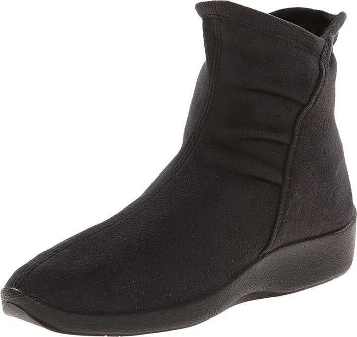 Arcopedico L19 Women's Zip Boots Black Faux Suede : EU 35 (US Women's 4.5-5) M, Suede/Synthetic - Image 2