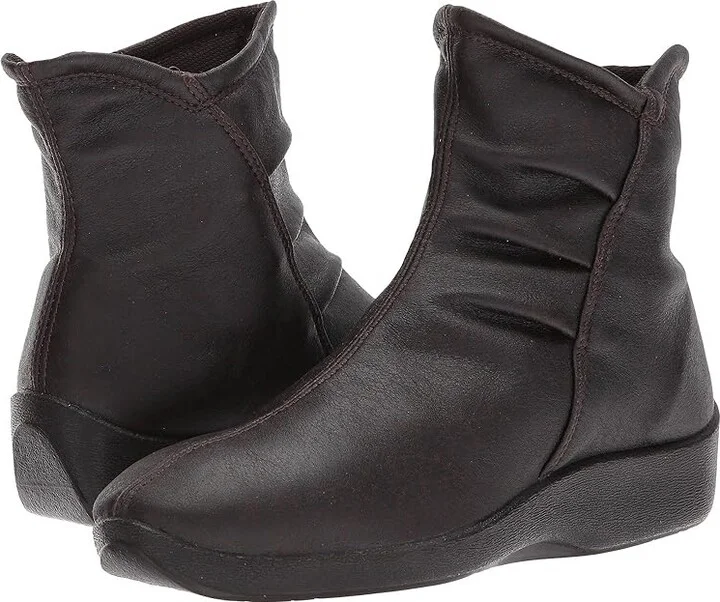 Arcopedico L19 Women's Zip Boots Cafe : EU 40 (US Women's 9) M, Suede/Synthetic
