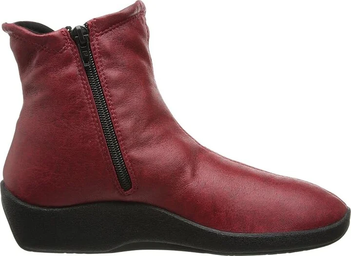 Arcopedico L19 Women's Zip Boots Cherry Red : EU 36 (US Women's 5.5-6) M, Suede/Synthetic - Image 8