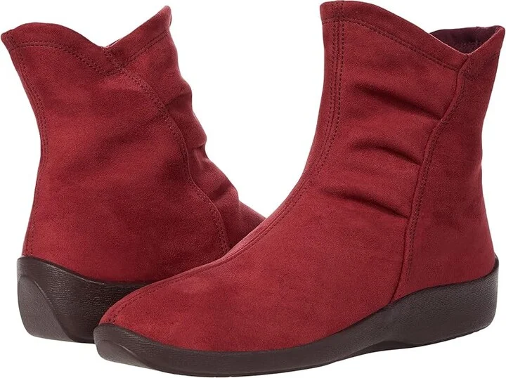 Arcopedico L19 Women's Zip Boots Gal Bordeaux : EU 36 (US Women's 5.5-6) M, Suede