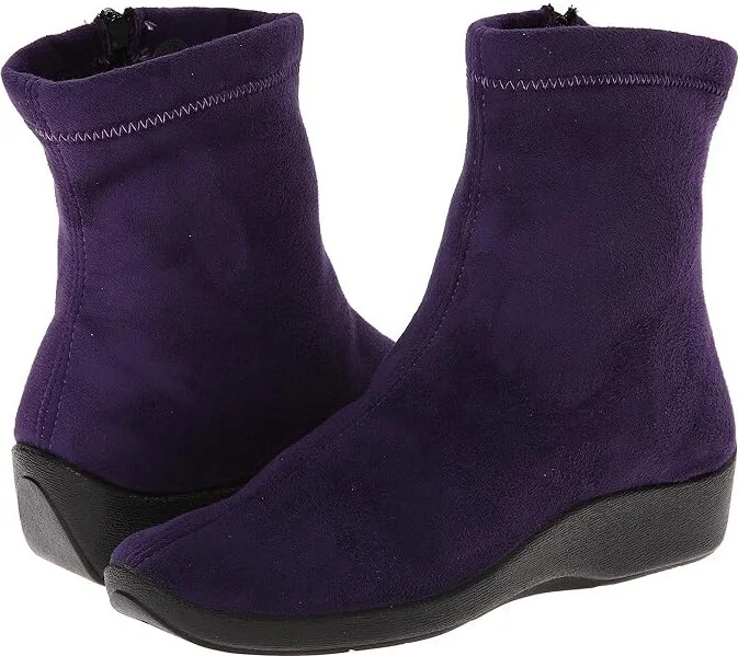 Arcopedico L8 Women's Zip Boots Violet Suede : EU 35 (US Women's 4.5-5) M