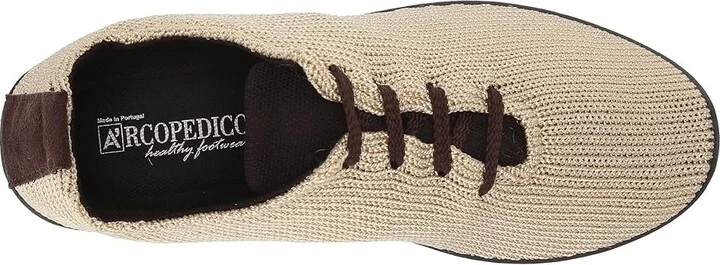 Arcopedico LS Women's Lace up casual Shoes Beige : EU 36 (US Women's 5.5-6) M, Synthetic/Textile - Image 3