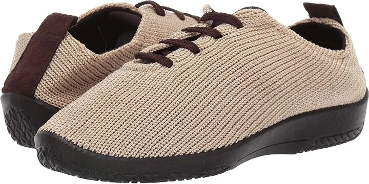 Arcopedico LS Women's Lace up casual Shoes Beige : EU 36 (US Women's 5.5-6) M, Synthetic/Textile