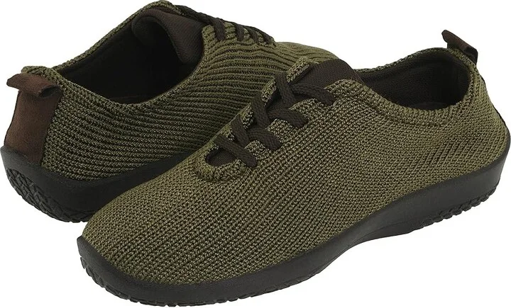 Arcopedico LS Women's Lace up casual Shoes Olive : EU 37 (US Women's 6.5) M, Synthetic/Textile
