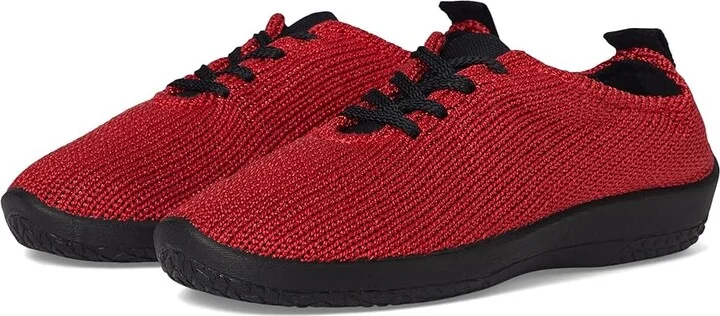 Arcopedico LS Women's Lace up casual Shoes Red : EU 36 (US Women's 5.5-6) M, Synthetic/Textile