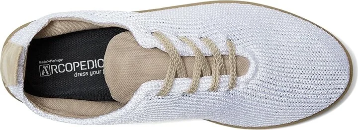 Arcopedico LS Women's Lace up casual Shoes White : EU 35 (US Women's 4.5-5) M, Synthetic/Textile - Image 3