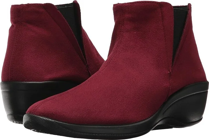 Arcopedico Luana Women's Shoes Burgundy Faux Suede : EU 36 (US Women's 5.5-6) M, Synthetic