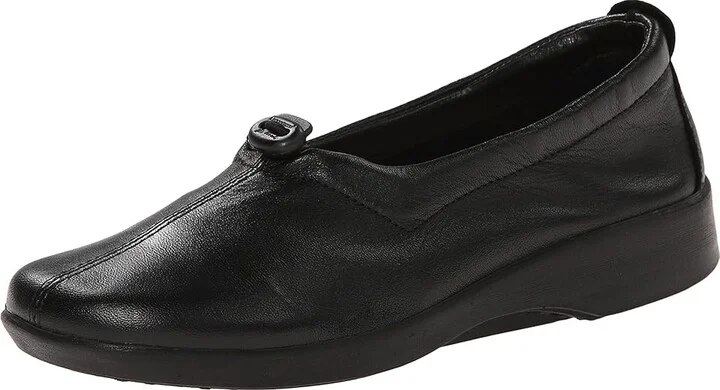 Arcopedico New Queen II Women's Slip on Shoes Black : EU 35 (US Women's 4.5-5) M, Leather - Image 2