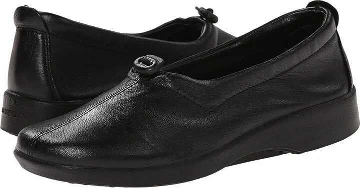 Arcopedico New Queen II Women's Slip on Shoes Black : EU 35 (US Women's 4.5-5) M, Leather