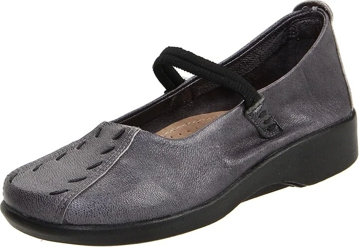 Arcopedico Shawna Women's Maryjane Shoes Pewter : EU 36 (US Women's 5.5-6) M, Leather - Image 2