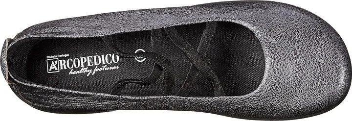 Arcopedico Vegas Women's Flat Shoes Pewter : EU 43 (US Women's 12) M, Leather - Image 3