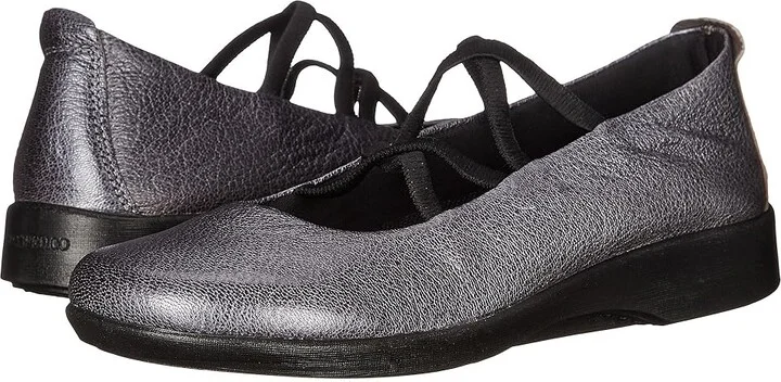 Arcopedico Vegas Women's Flat Shoes Pewter : EU 43 (US Women's 12) M, Leather