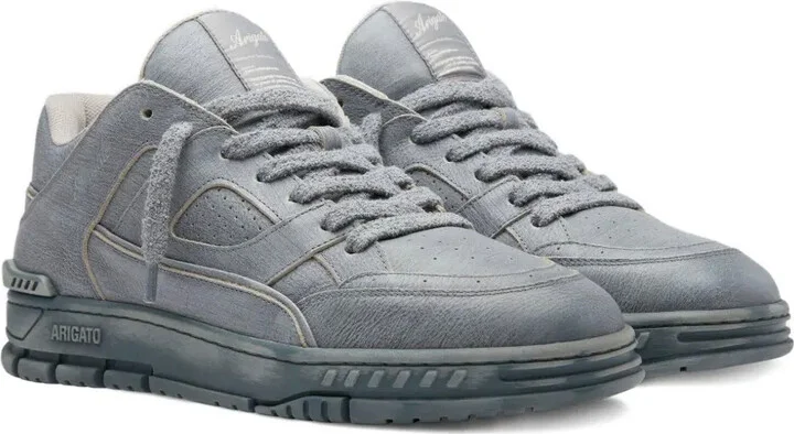 Are Lo leather panelled sneakers - Image 2