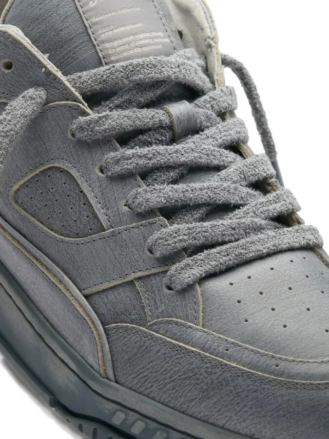Are Lo leather panelled sneakers - Image 4
