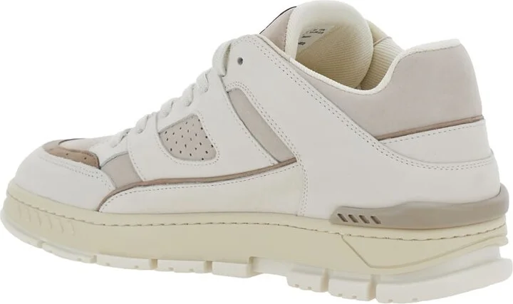 'area Lo' Beige Low Top Sneakers With Logo Patch On The Tongue And Chunky Sole In Leather Man - Image 3