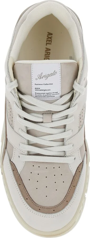 'area Lo' Beige Low Top Sneakers With Logo Patch On The Tongue And Chunky Sole In Leather Man - Image 4