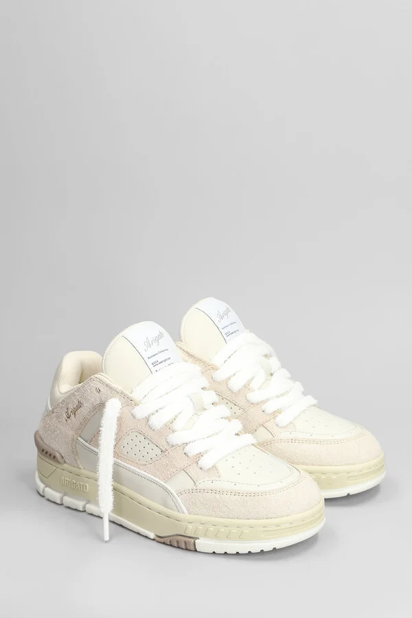 Area Lo Fluffy Sneakers In Beige Suede - Image 2