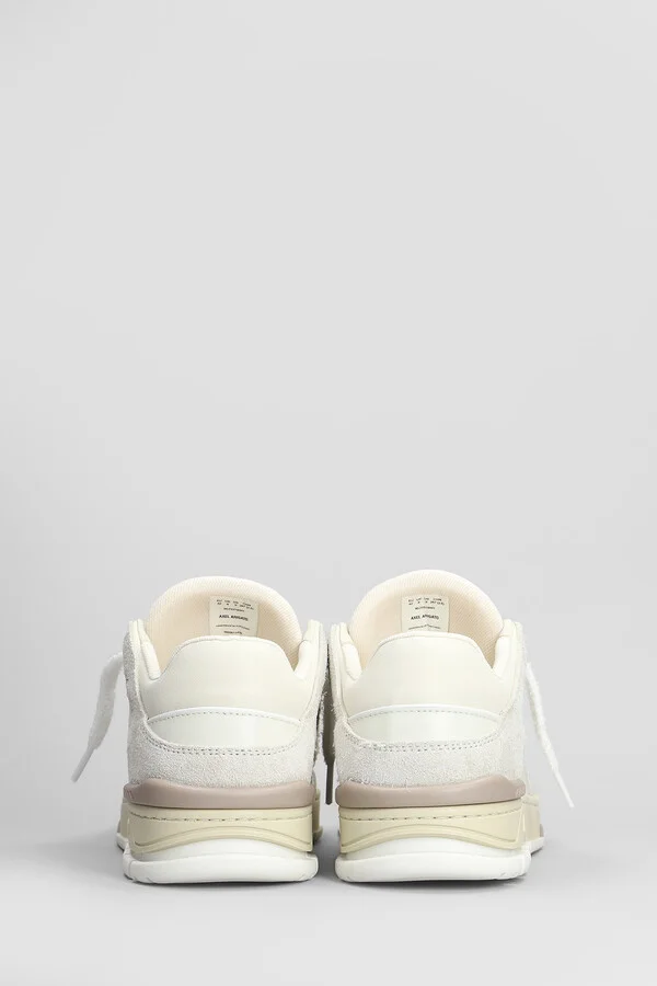 Area Lo Fluffy Sneakers In Beige Suede And Leather - Image 4