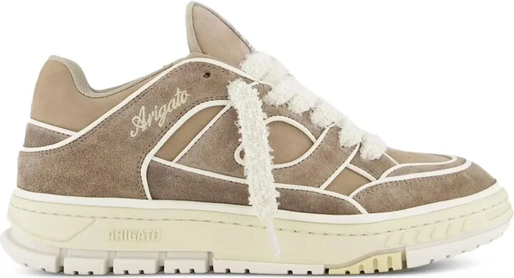 Area Lo leather suede panelled trainers