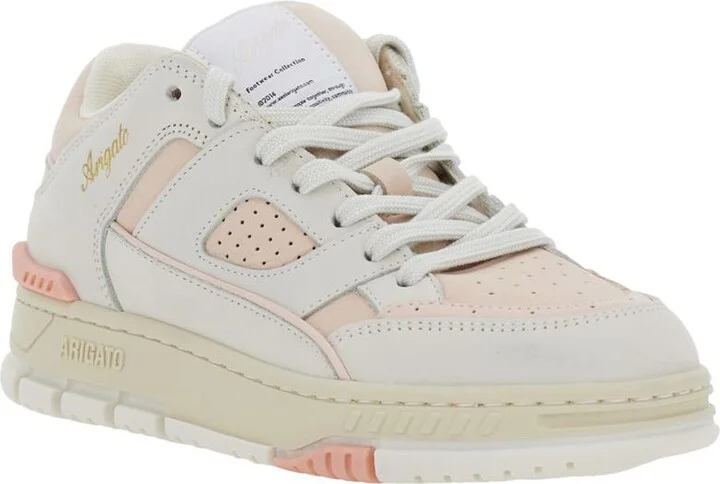 'Area Lo' Pink Low Top Sneakers With Logo Patch On The Tongue And Chunky Sole In Leather Woman - Image 2