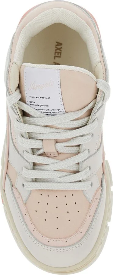 'Area Lo' Pink Low Top Sneakers With Logo Patch On The Tongue And Chunky Sole In Leather Woman - Image 4