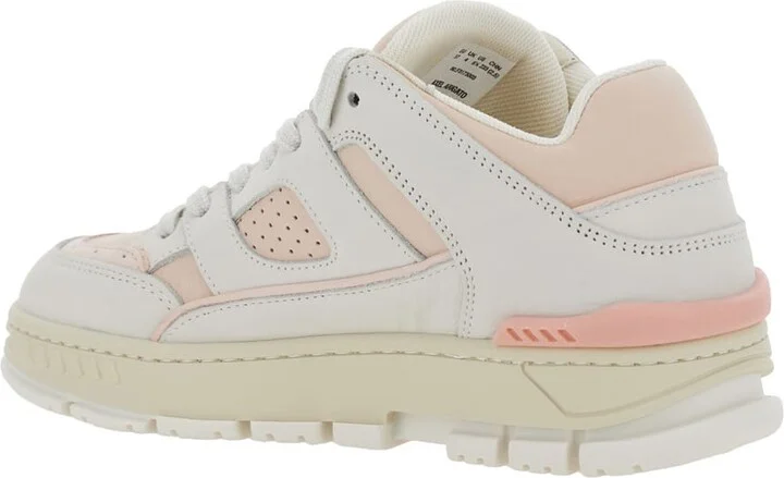 'area Lo' Pink Low Top Sneakers With Logo Patch On The Tongue And Chunky Sole In Leather Woman - Image 3