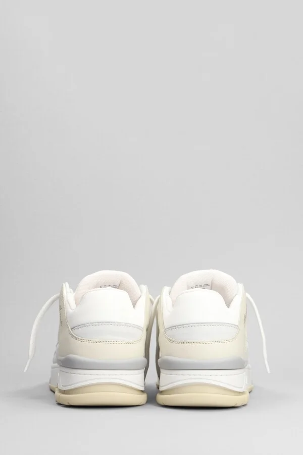 Area Lo Sneakers In Beige Leather - Image 4