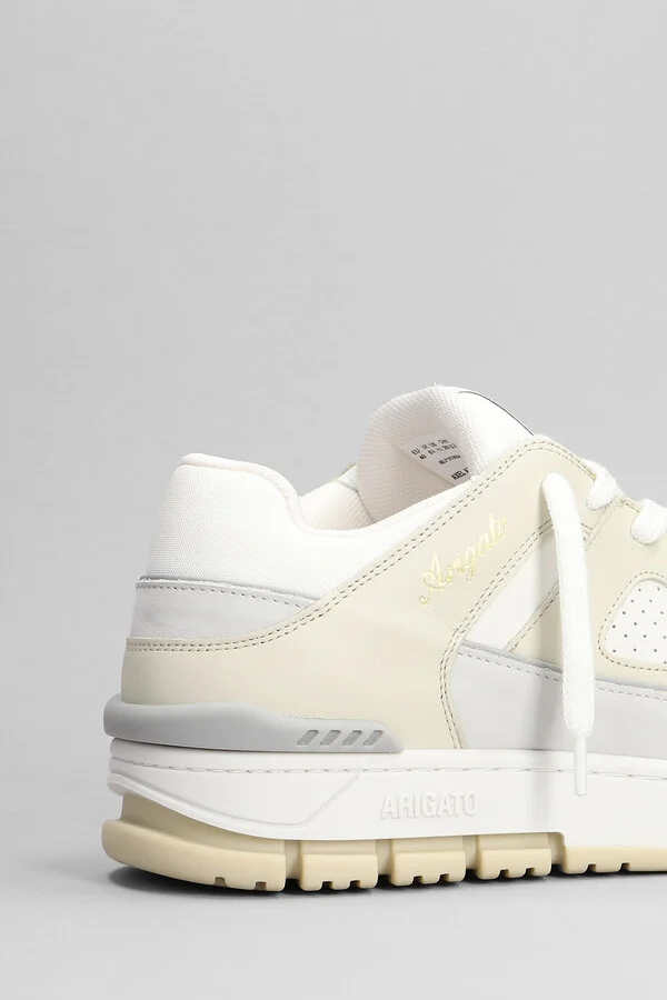 Area Lo Sneakers In Beige Leather - Image 5