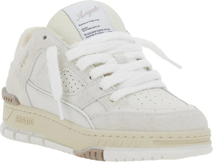 'Area Lo' White Low Top Sneakers With Logo Patch On The Tongue And Chunky Sole In Leather Blend Woman - Image 2