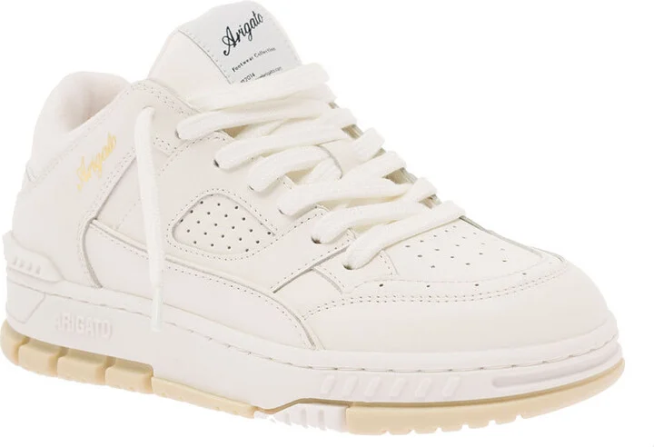 'area Lo' White Sneakers With Embossed Logo In Leather Blend Woman - Image 2