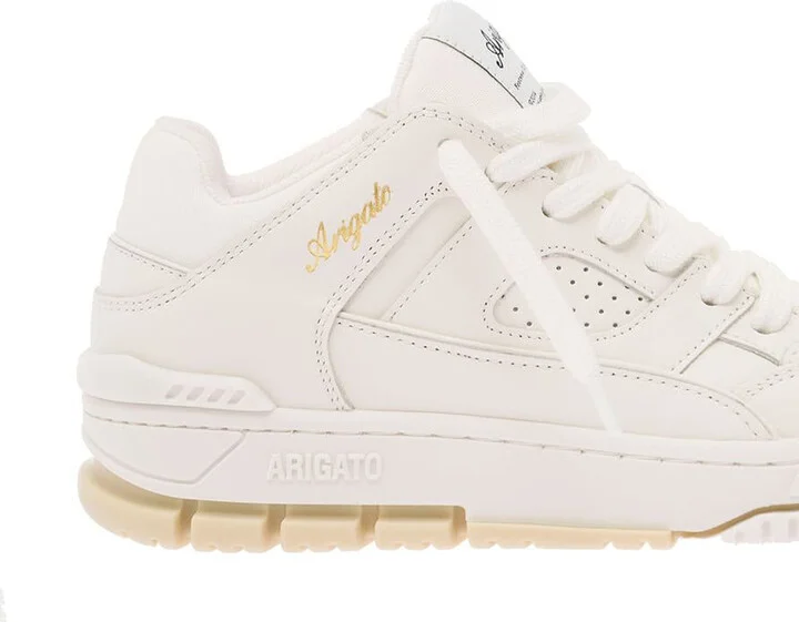 'Area Lo' White Sneakers With Embossed Logo In Leather Blend Woman - Image 4