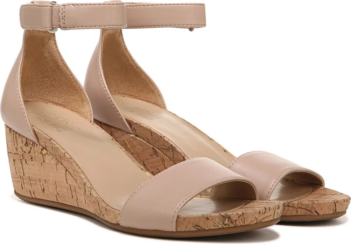 Areda Ankle Strap Wedge Sandal - Wide Width Available - Image 8