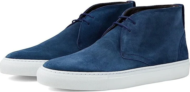 Argento Chukka Men's Size 7 Blue White Suede Ankle Shoes FZP078